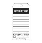 Instructions - Black Cardstock Tag