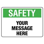 Custom Worded Industrial Decals - Safety