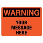 Custom Worded Industrial Decals - Warning