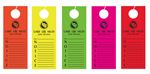 Custom Printed Door Hanger - 3 1/4 x 8 1/2