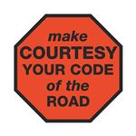 Make Courtesy Your Code of the Road Decal