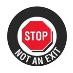 Anti-Slip Floor Decals - Stop Not An Exit