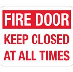 Fire Door Keep Closed At All Times Sign