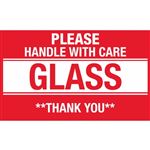 Please Handle With Care Glass Thank You - Handling Label