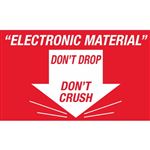 Electronic Material Don't Drop Don't Crush - Handling Label