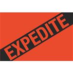 Expedite - Fluorescent Shipping Label