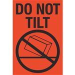 Do Not Tilt - Fluorescent Shipping Label