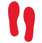 Footprint Decals - Red