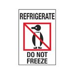 Refrigerate Do Not Freeze - Shipping Label