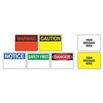 Custom Worded OSHA Header Signs