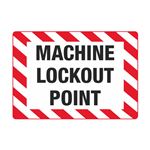 Electrical Decals - Machine Lockout Point 3 1/2 x 5