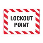 Electrical Decals - Lockout Point 3 1/2 x 5