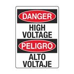 Danger High Voltage / Peligro Alto Voltaje 3 1/2 x 5