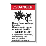 Danger/Keep Out (Mr. Ouch) 4 x 6- Decal
