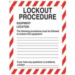 Lockout Procedure Sign