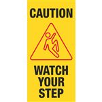 Safety Floor Signs - Caution Watch Your Step 25.5 x 10 x 1.5