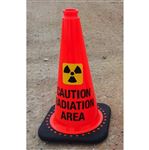 Caution Radiation Area Traffic Cone