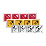 Mini Hazmat Labels - Non-Flammable Gas 1 x 1