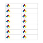 Laser Labels for Hazard Comm. NFPA Style -14 up 1.4375 x 4