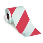 Reflective Tape 8" Wide - with 6" Left Slant Stripes