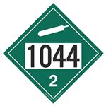 UN#1044 Non-Flammable Gas Numbered Placard