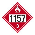 UN#1157 Flammable Stock Numbered Placard