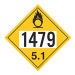 UN#1479 Oxidizer Numbered Placard