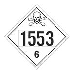 UN#1553 Poison/Toxic Numbered Placard