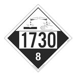 UN#1730 Corrosive Numbered Placard