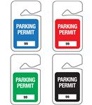 Parking Permit Tag - Numbered - 2 7/8 x 4 7/8