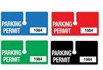 Parking Permit Tag - Numbered - 2" x 4"