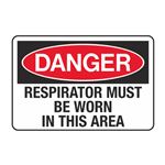 Danger Respirator Must Be Worn in This Area Decal