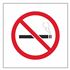 Hazard Symbol Decal - No Smoking - 1/2"