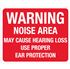 Warning Noise Area Sign 10 x 14 Aluminum