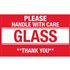 Please Handle With Care Glass Thank You - Handling Label