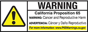 California Proposition 65 Warning